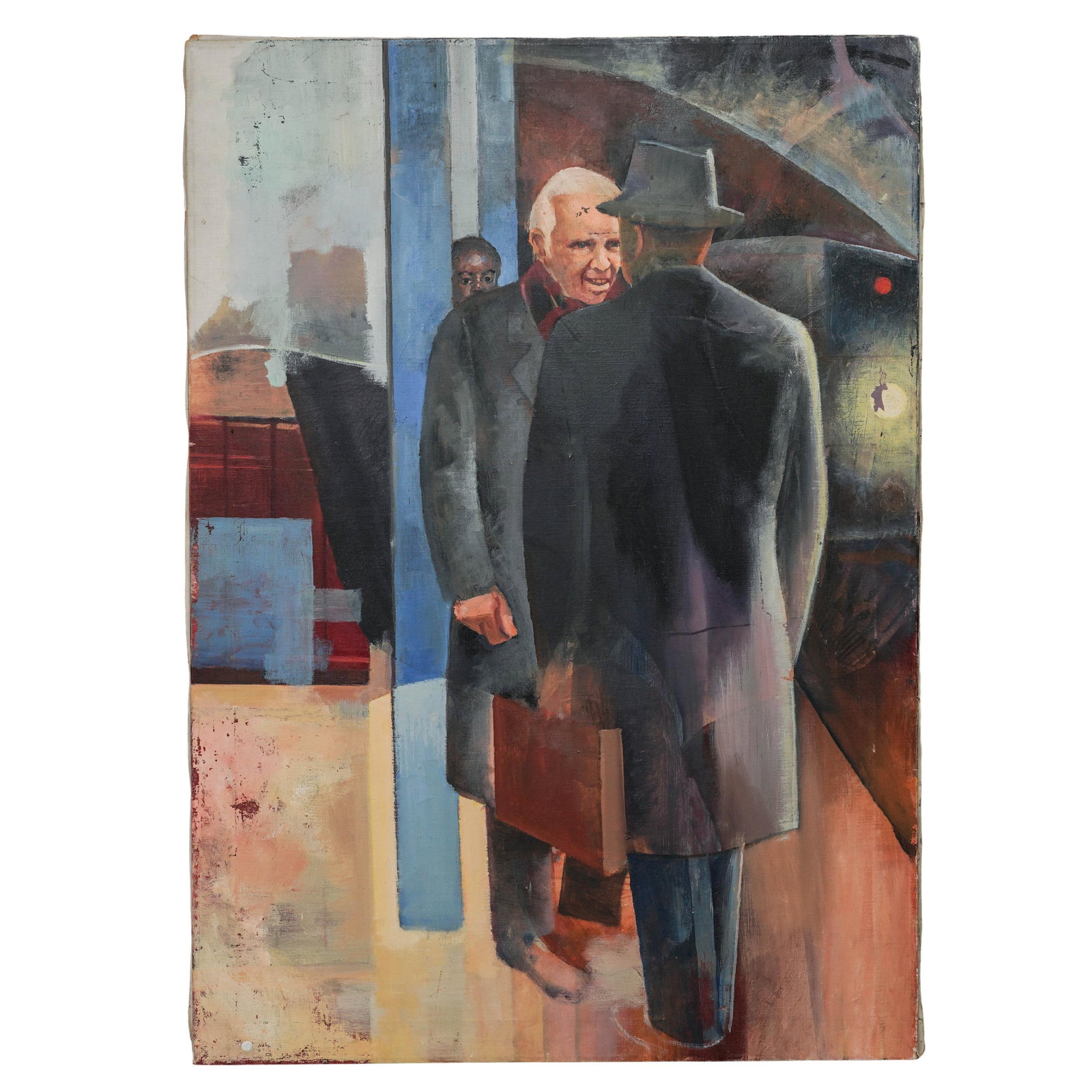 Contemporary Urban Street Scene, Oil on Canvas (1 of 9)