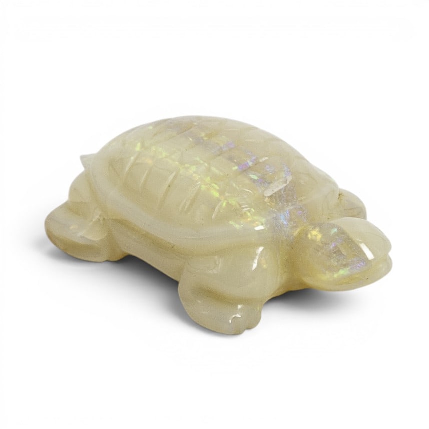 Miniature Carved Opal Turtle (1 of 6)
