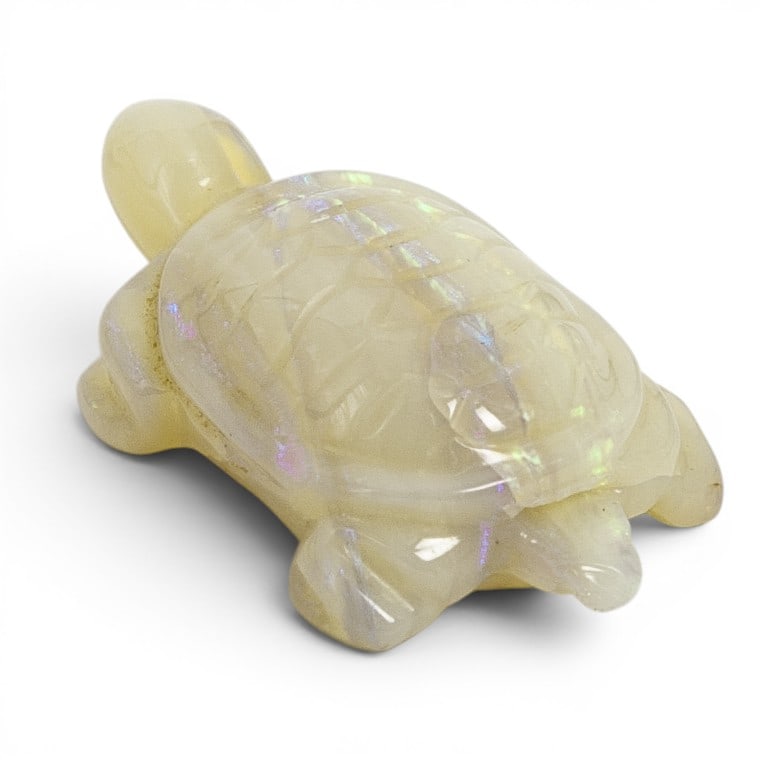 Miniature Carved Opal Turtle - 3