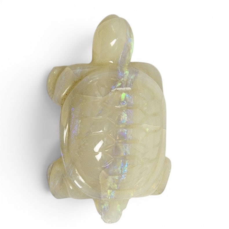 Miniature Carved Opal Turtle - 4