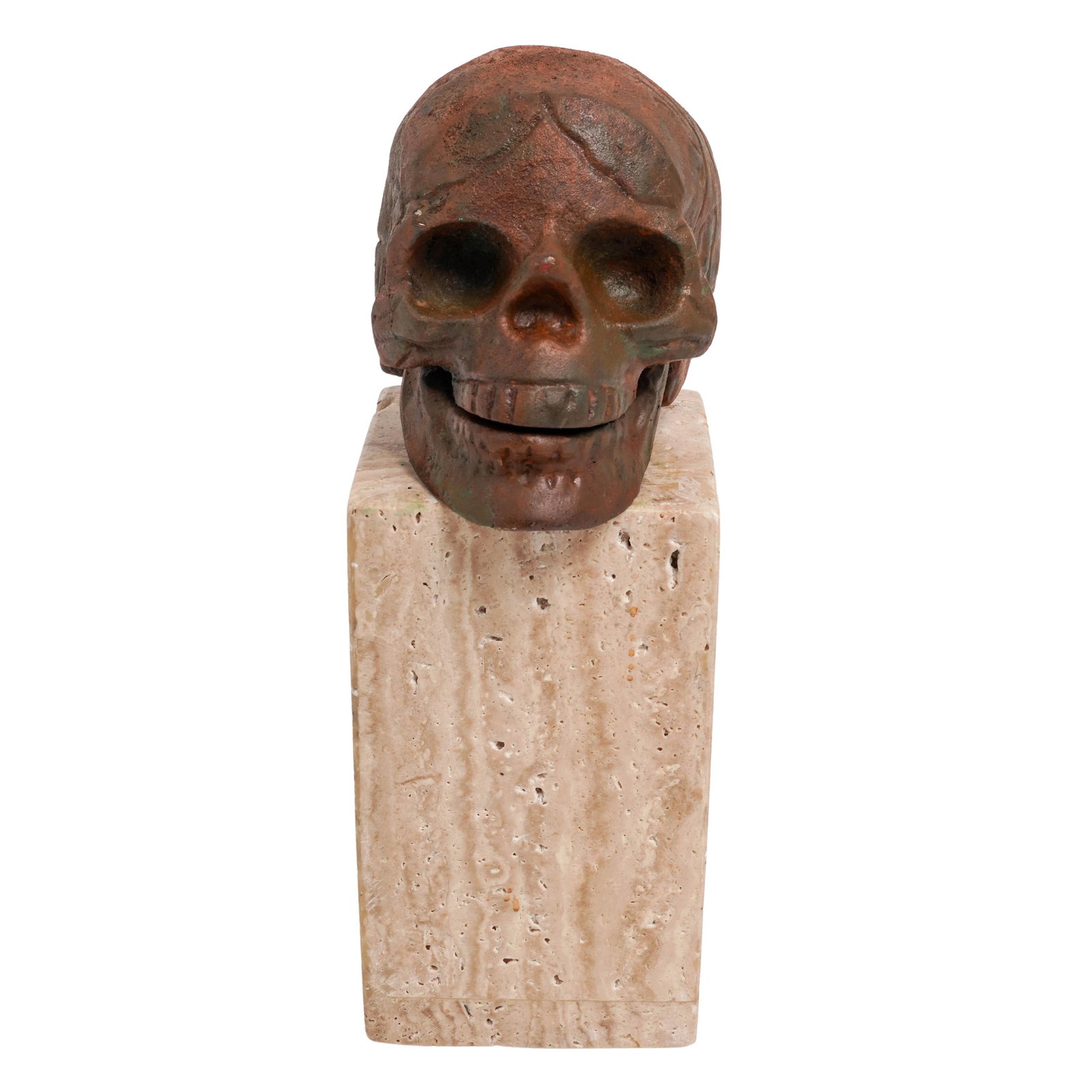 Momento Mori Style Ceramic Skull Sculpture (1 of 7)