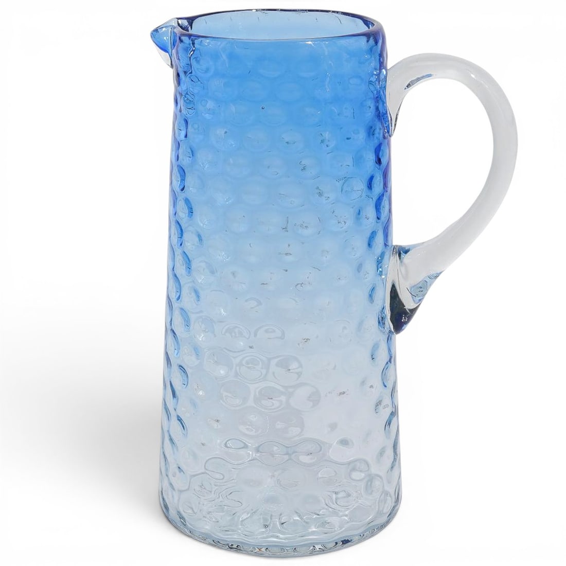 Blue Hobnail Glass Beverage Pitcher (1 of 6)