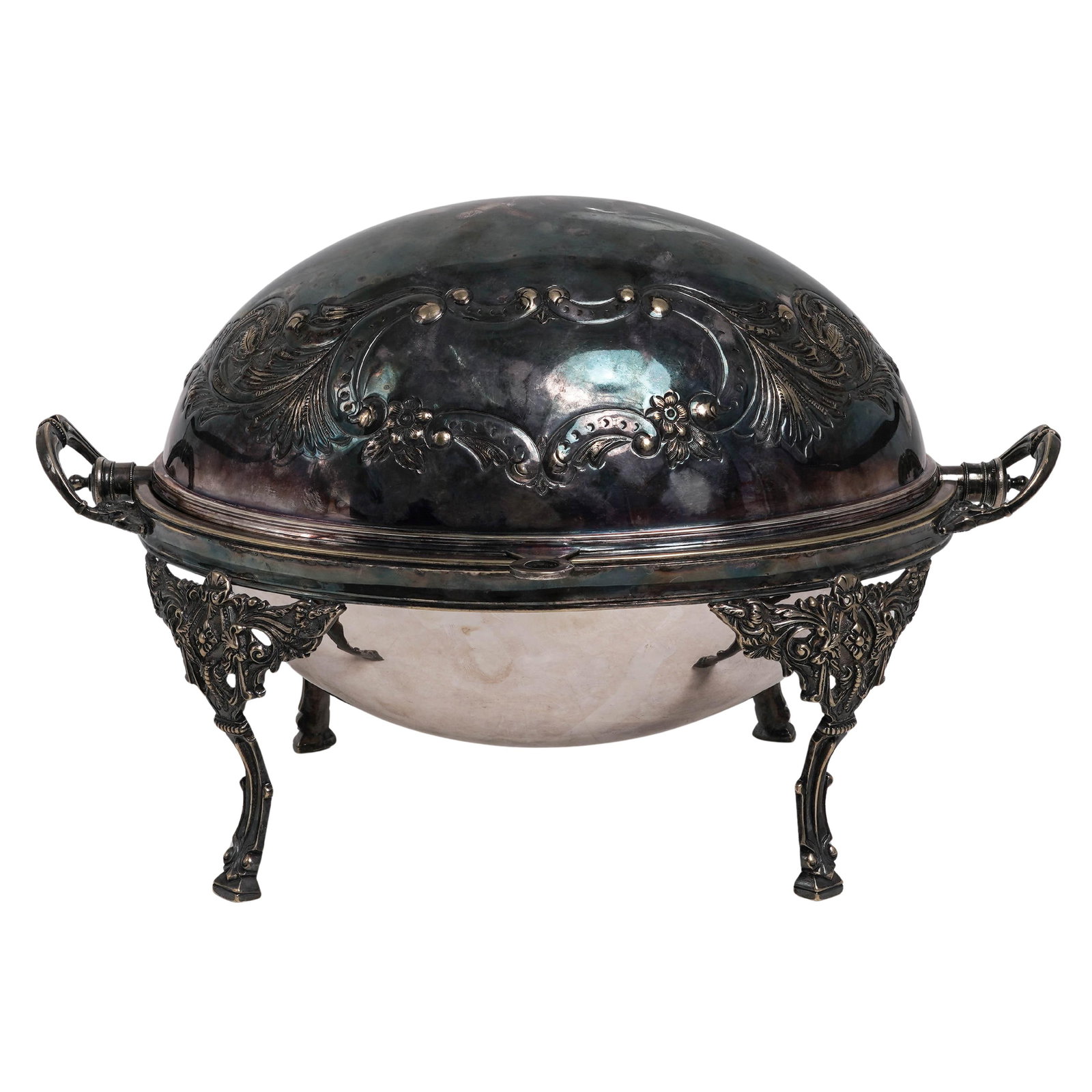 Antique Victorian Silver Plated Top Biscuit Warmer (1 of 12)