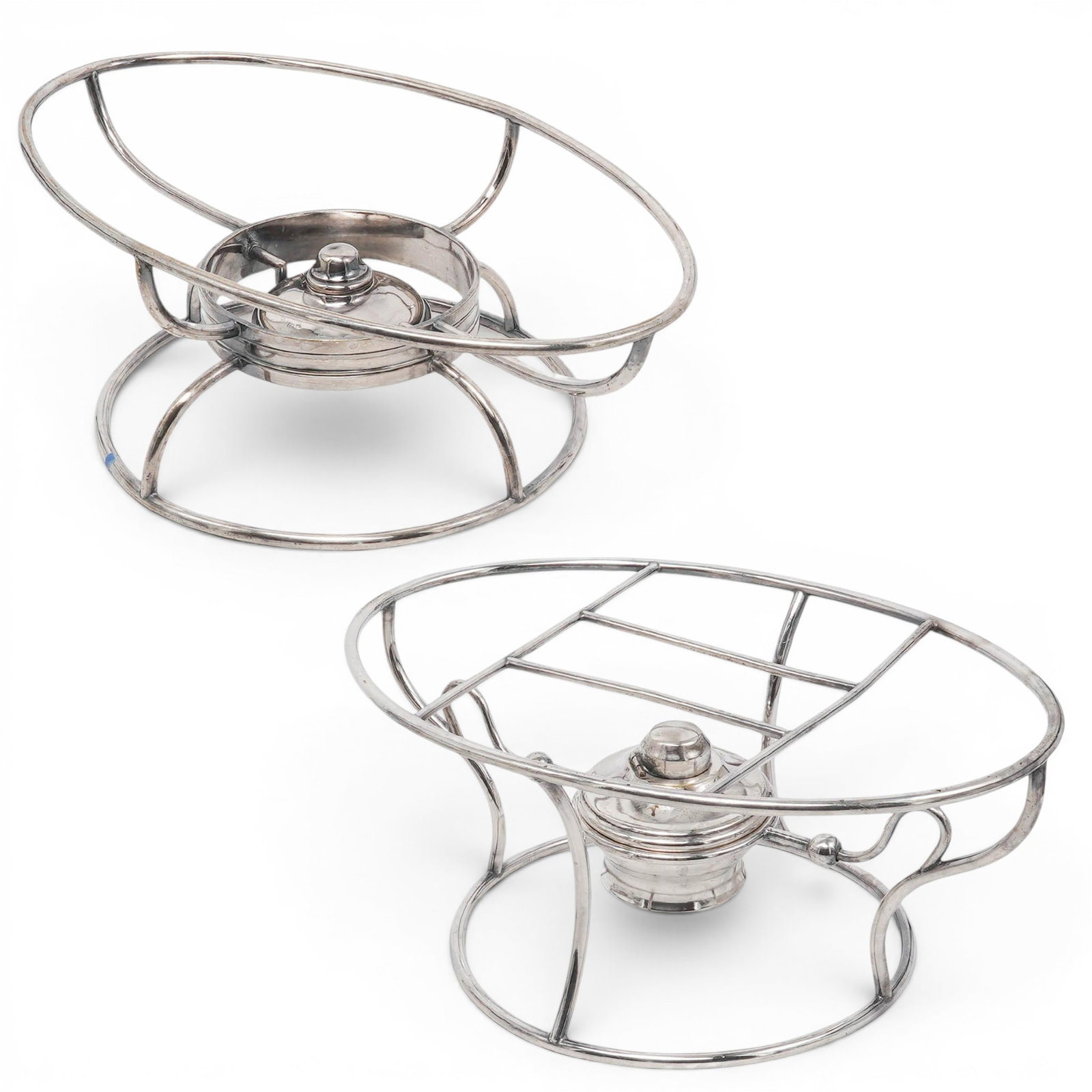(2 pc) Christofle & Silver Plated Food Warmers (1 of 8)