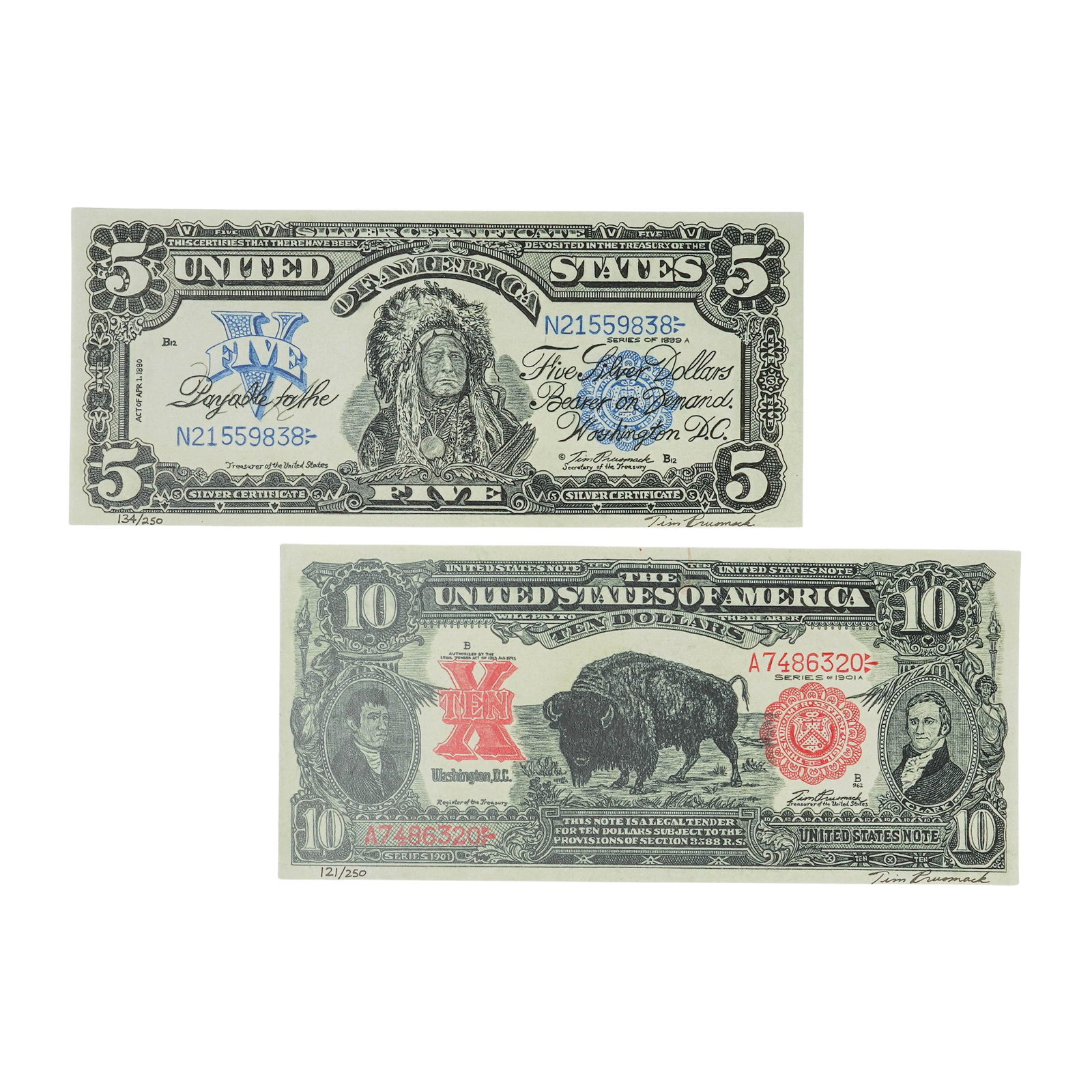 Tim Prusmack Art Money Notes - 4