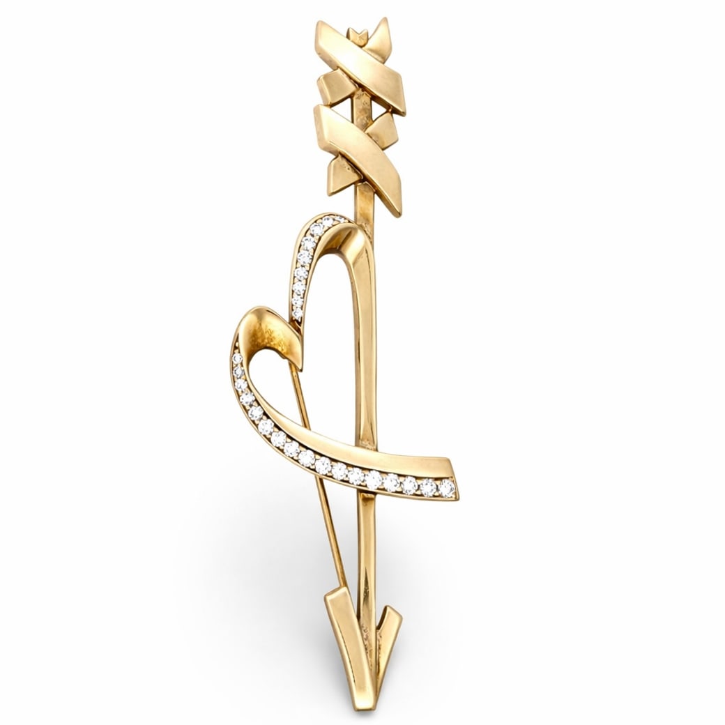 Tiffany & Co. Paloma Picasso 18k Gold & Diamond Brooch (1 of 5)