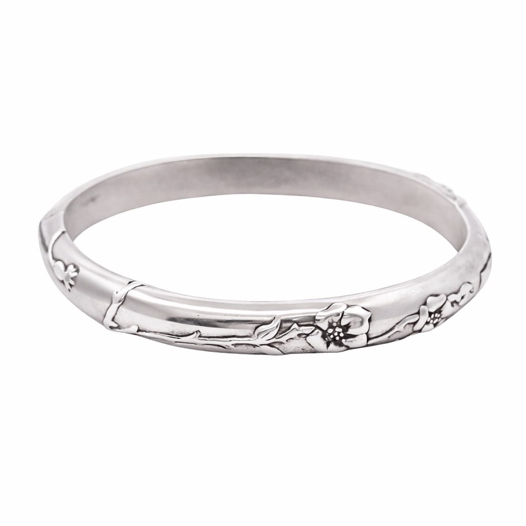 Tiffany & Co. Sterling Silver Floral Bangle (1 of 6)