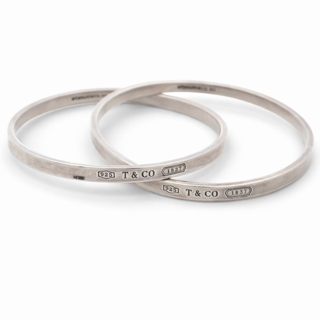 Tiffany & Co. Sterling Silver Eternity Bangel (1 of 7)