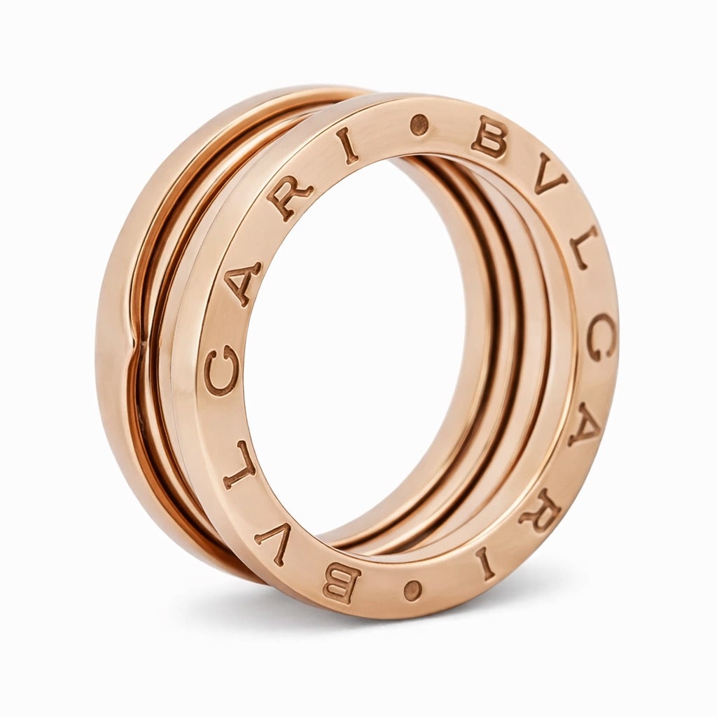 Bulgari “B.zero1" 18k Gold Triple-Band Ring (1 of 6)