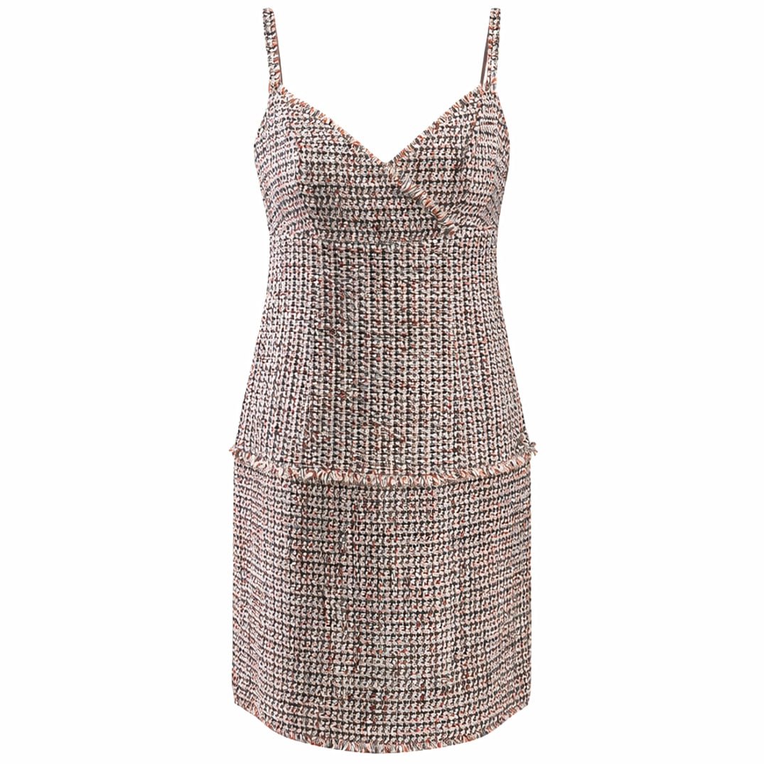 Chanel Orange and Black Tweed Dress (1 of 17)