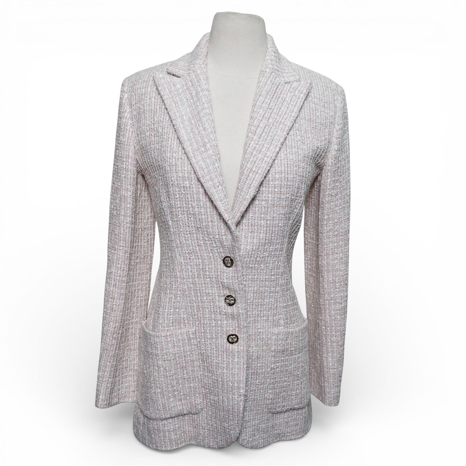 Chanel Pink Tweed Blazer (1 of 8)