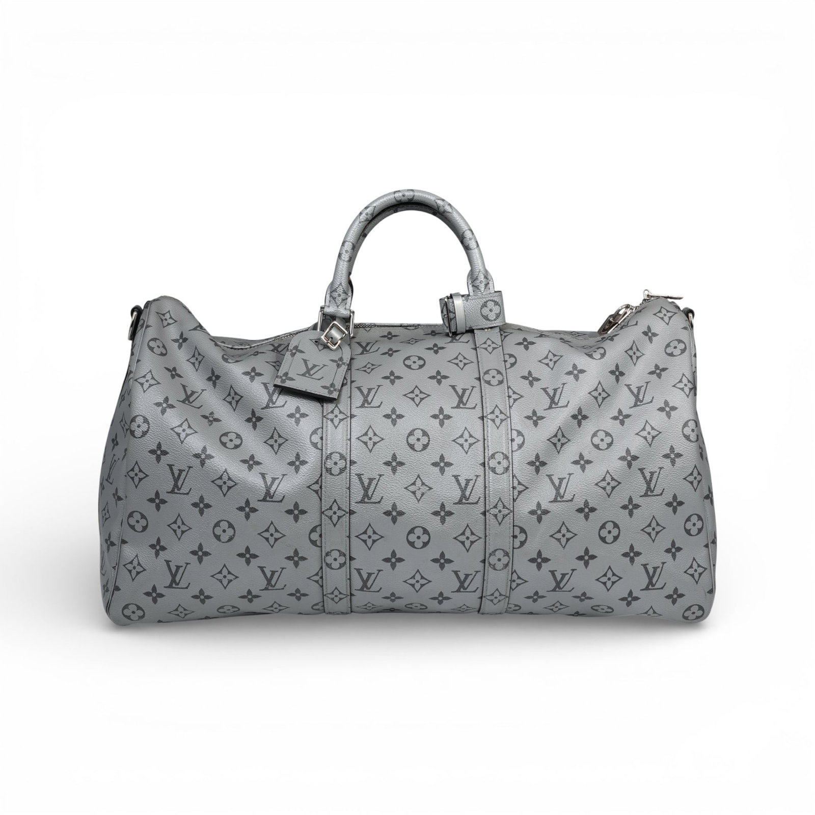Louis Vuitton Keepall Bandouliere 50 Coated Canvas Travel Bag: Louis Vuitton Keepall Bandouliere 50 Coated Canvas Travel Bag2018, FrenchThis Louis Vuitton Keepall Bandoulière 50 in coated canvas is a highly sought-after, limited-edition travel bag, renowned for