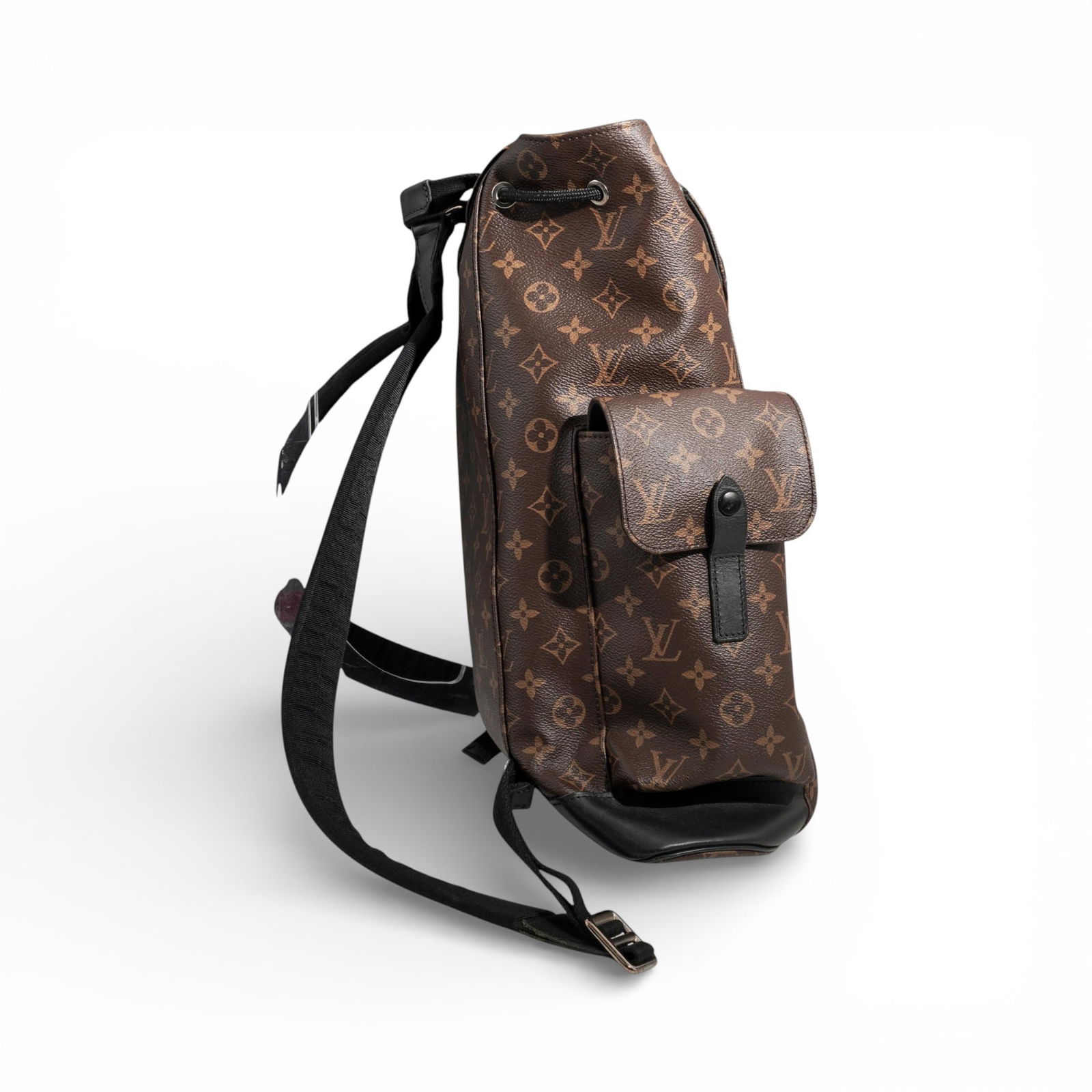 Louis Vuitton Monogram Macassar Christopher Canvas Backpack. - 4