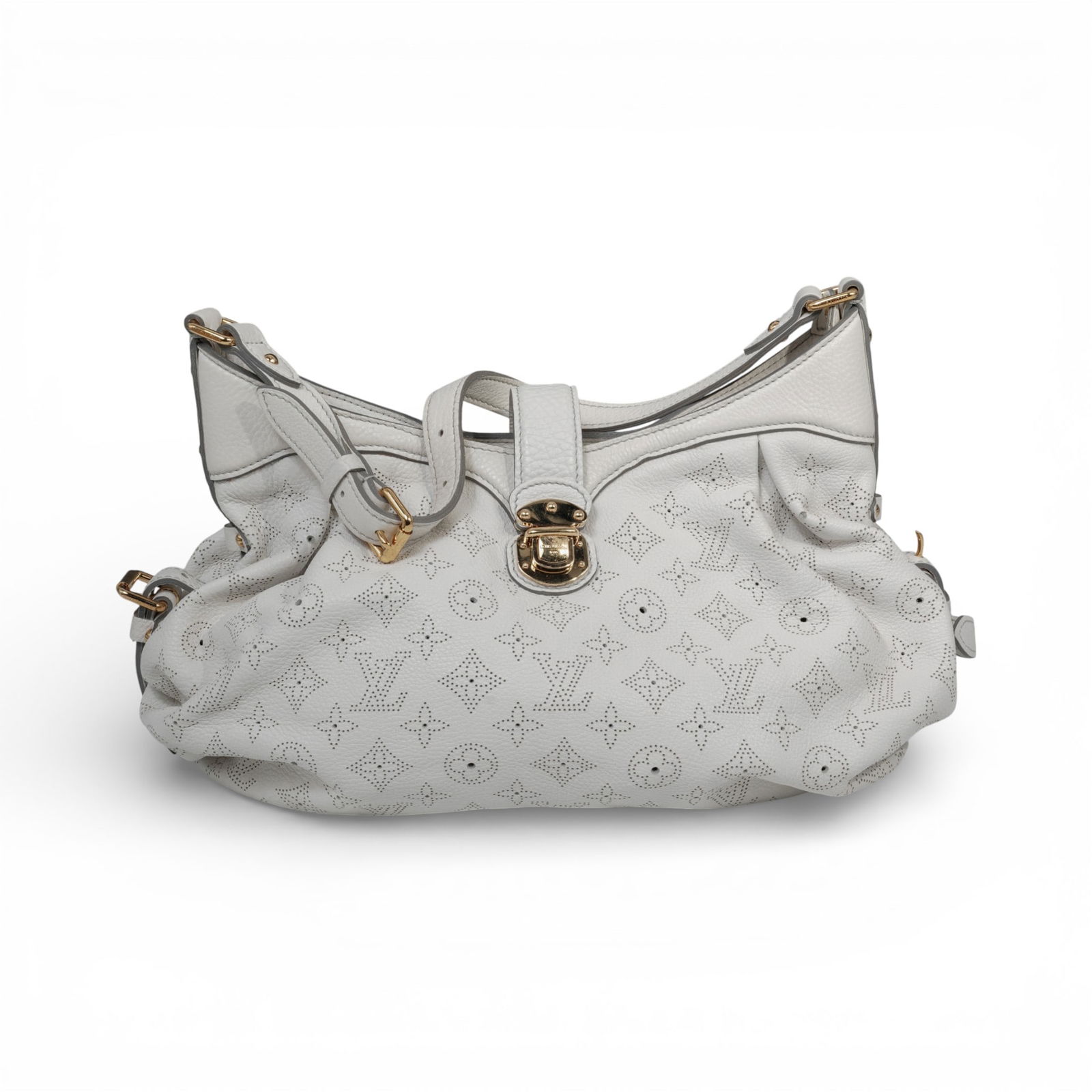 Louis Vuitton White Mahina XS Leather Shoulder Bag (1 of 9)