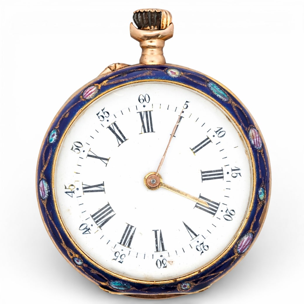Vacheron & Constantin 18k Gold & Enamel Pocket Watch (1 of 5)