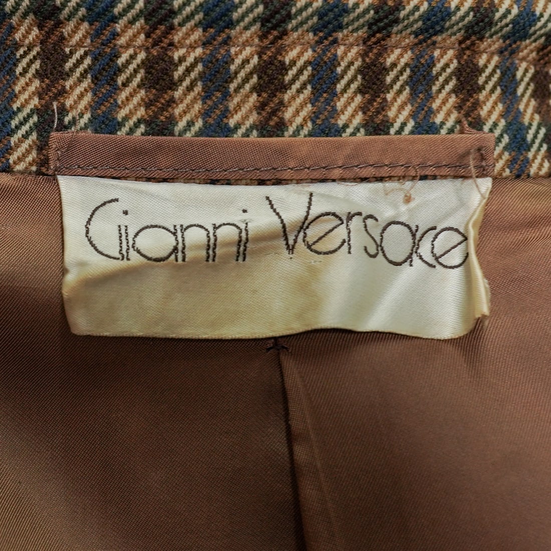 Gianni Versace Wool Houndstooth Jacket - 6