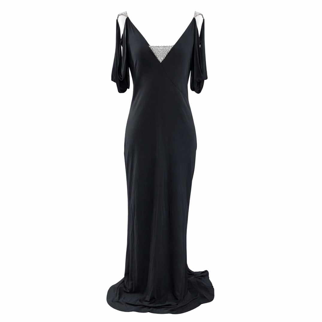 Jiki Monte Carlo Black Rayon Gown (1 of 5)