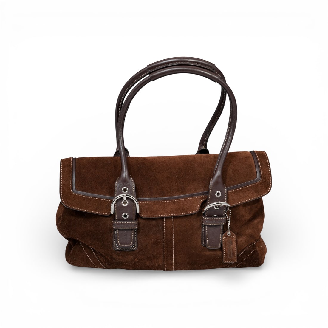 Coach SoHo Leather Flap Satchel Shoulder Bag (1 of 11)