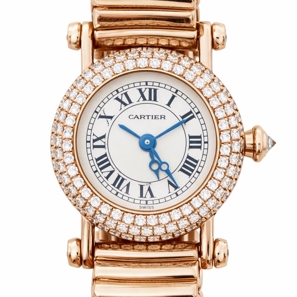 Cartier "Diabolo" 18k Gold & Diamond Ladies Watch (1 of 10)