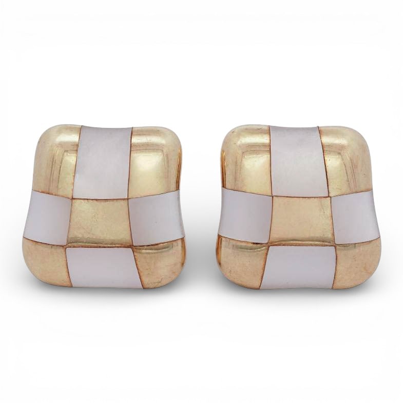 Angela Cummings for Tiffany & Co. 18K Gold & MOP Earrings (1 of 4)