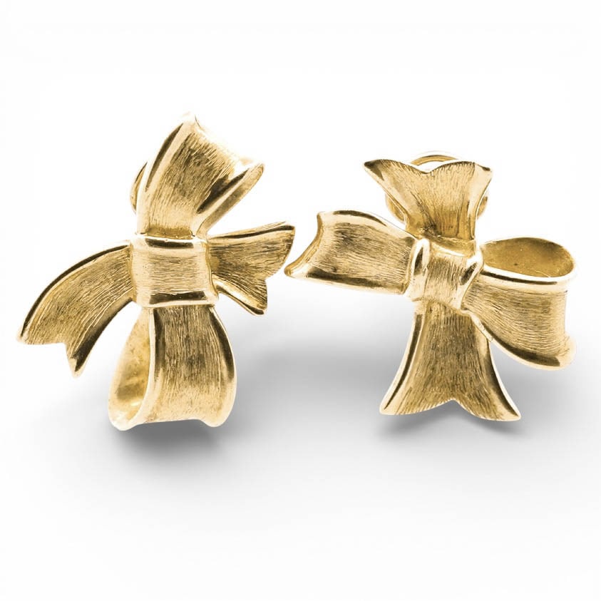 Angela Cummings 18k Gold Bow Earrings (1 of 5)