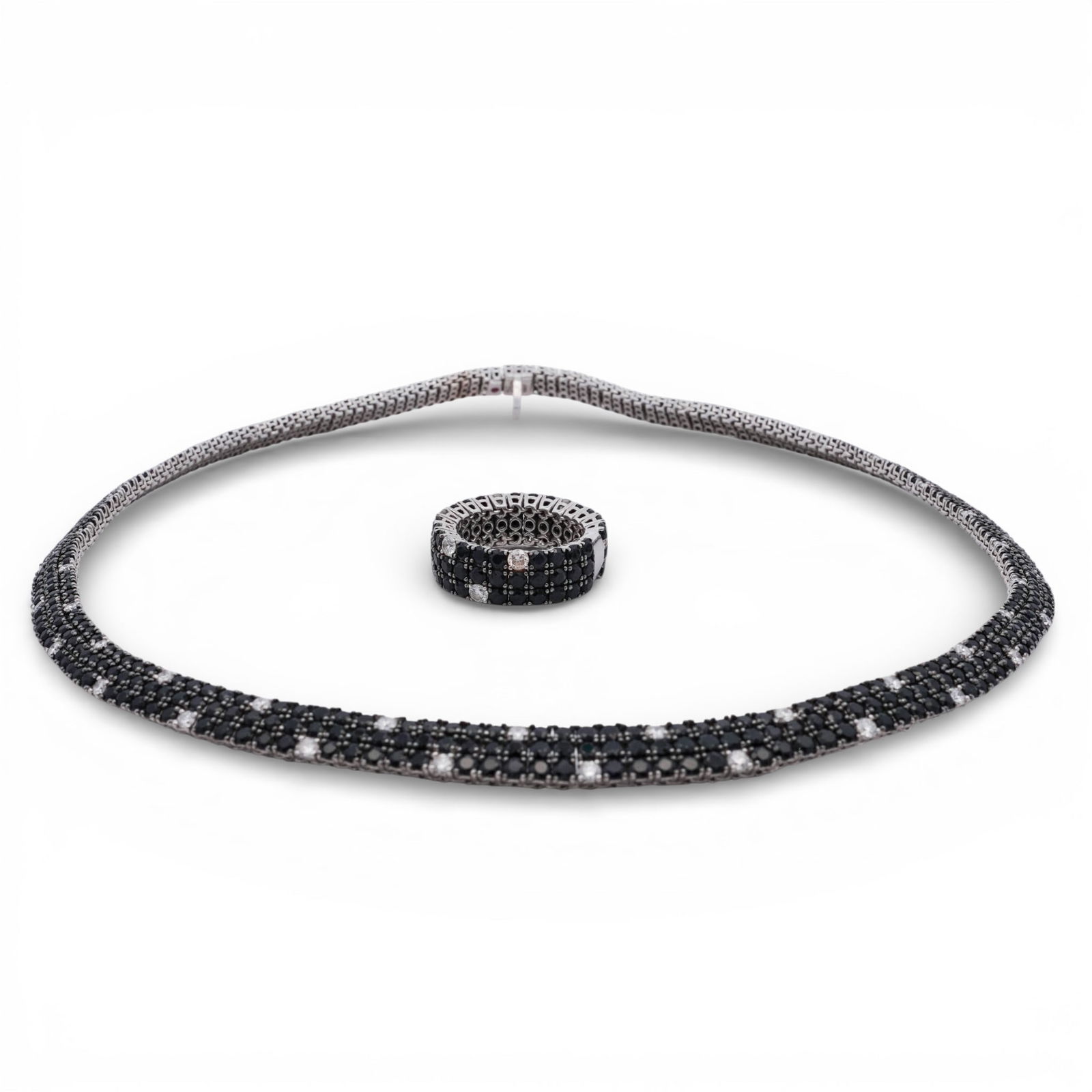 Roberto Coin 18k Gold & Diamond Necklace & Ring Set (1 of 8)