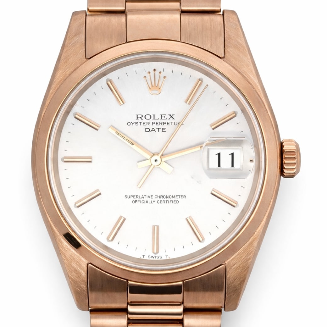 Rolex 18k Gold Oyster Perpetual Date REF 1500 (1 of 8)