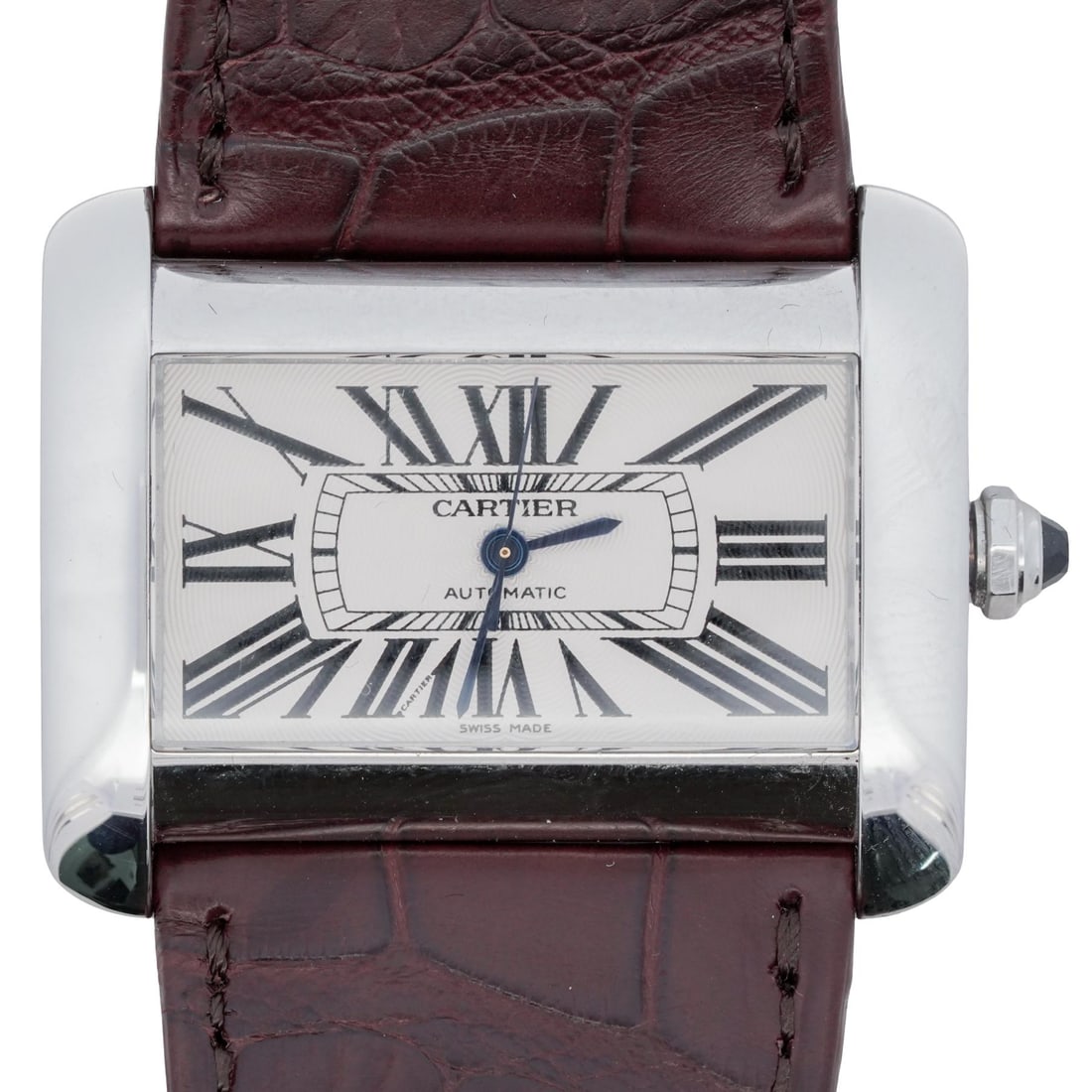 Cartier Tank "Divan" Stainless Steel Watch (1 of 7)