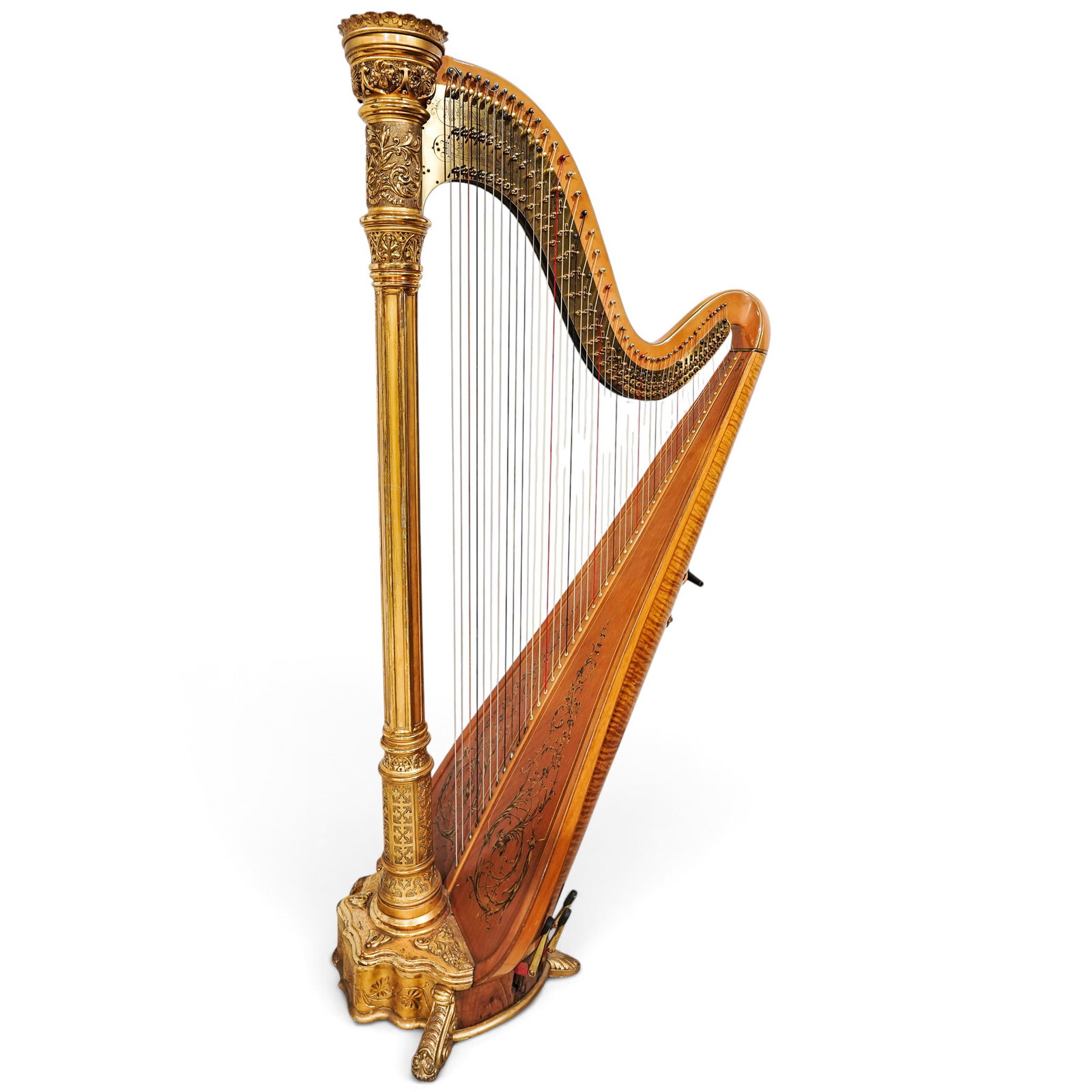 Antique Lyon & Healy 22 Semi-Grand Harp (1 of 12)