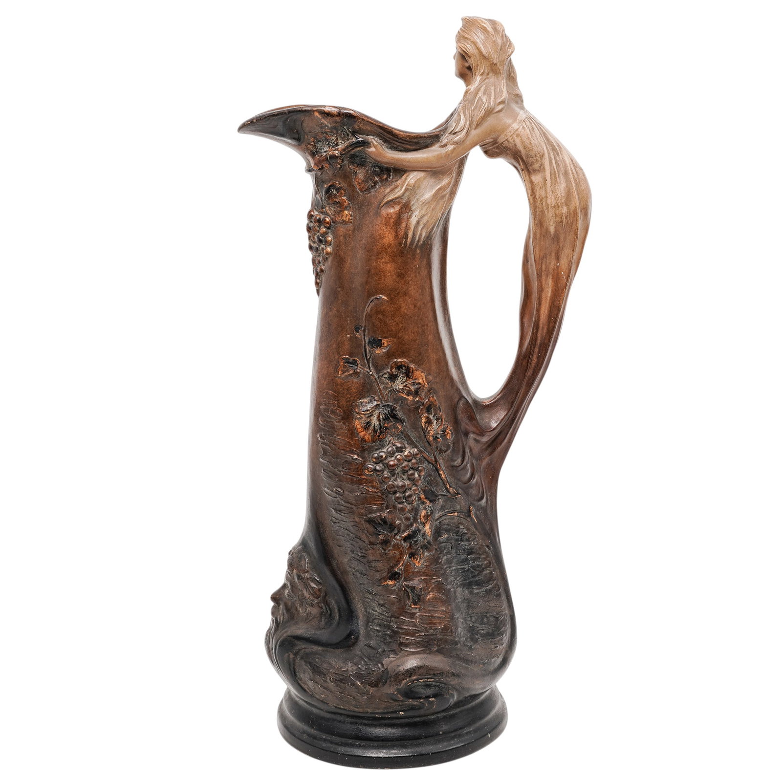 Johann Maresch (Austrian, 1821-1914) Terracotta Figural Pitcher (1 of 5)