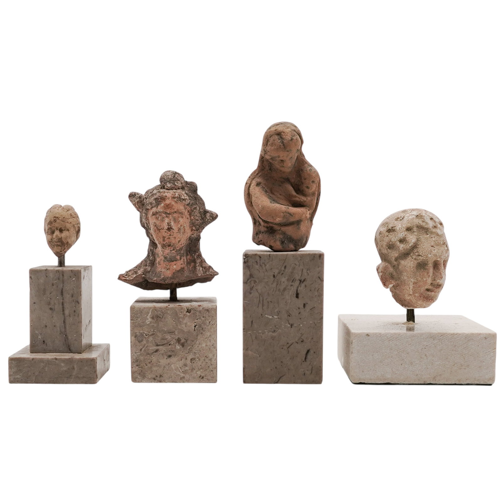 (4pc) Ancient Roman & Hellenistic Terracotta Figural Fragments (1 of 5)