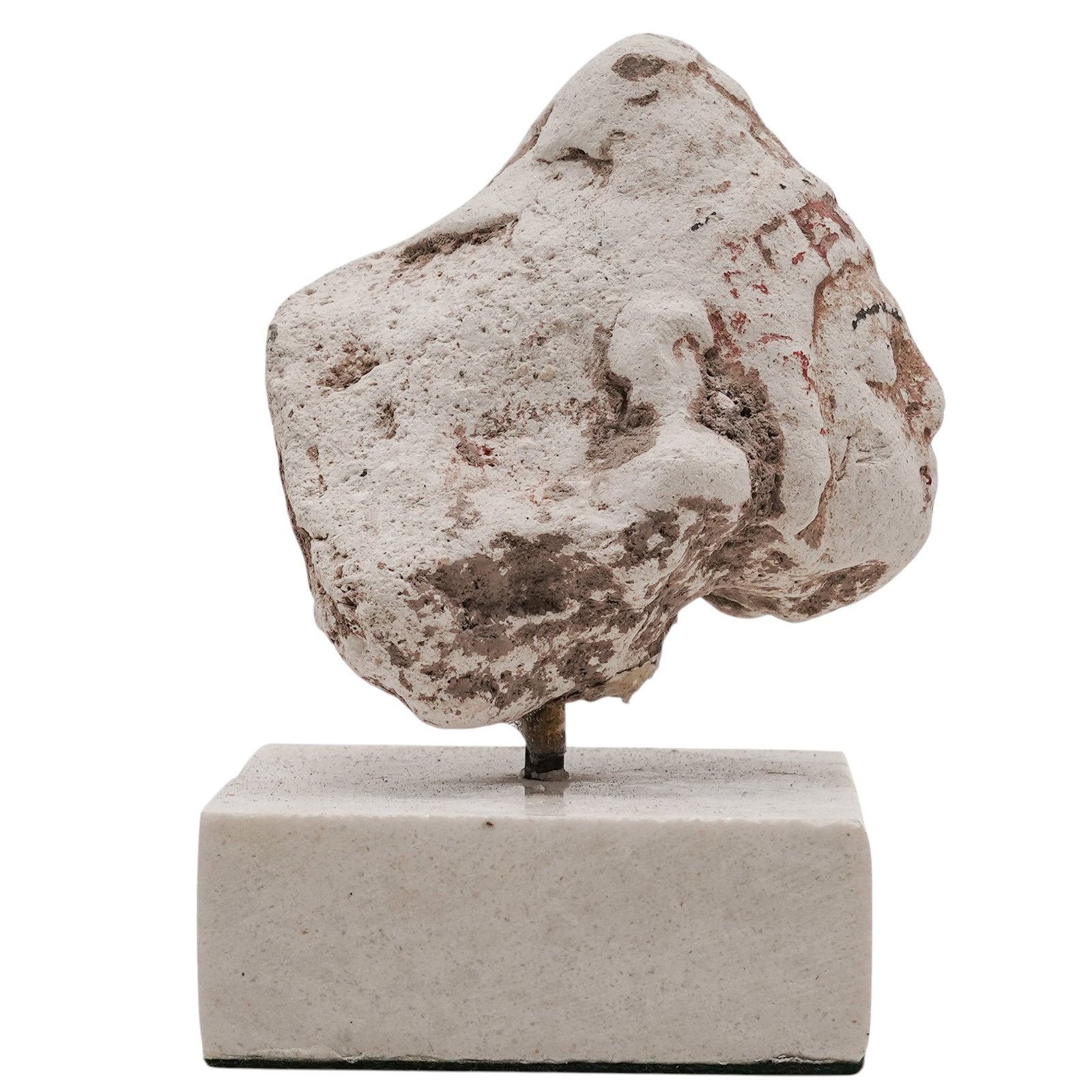 Pre-Columbian Polychrome Figural Head - 4