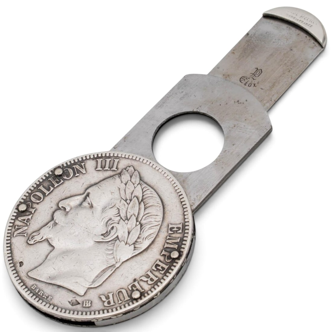 Eloi Pernet French 5 Franc Silver Coin Cigar Cutter (1 of 8)