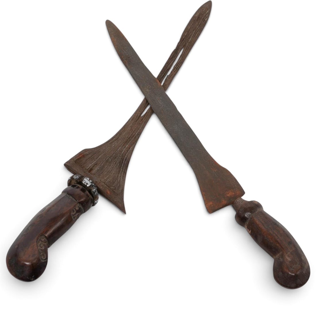 (2 pcs) Indonesian Javanese Kris (Keris) Daggers (1 of 14)