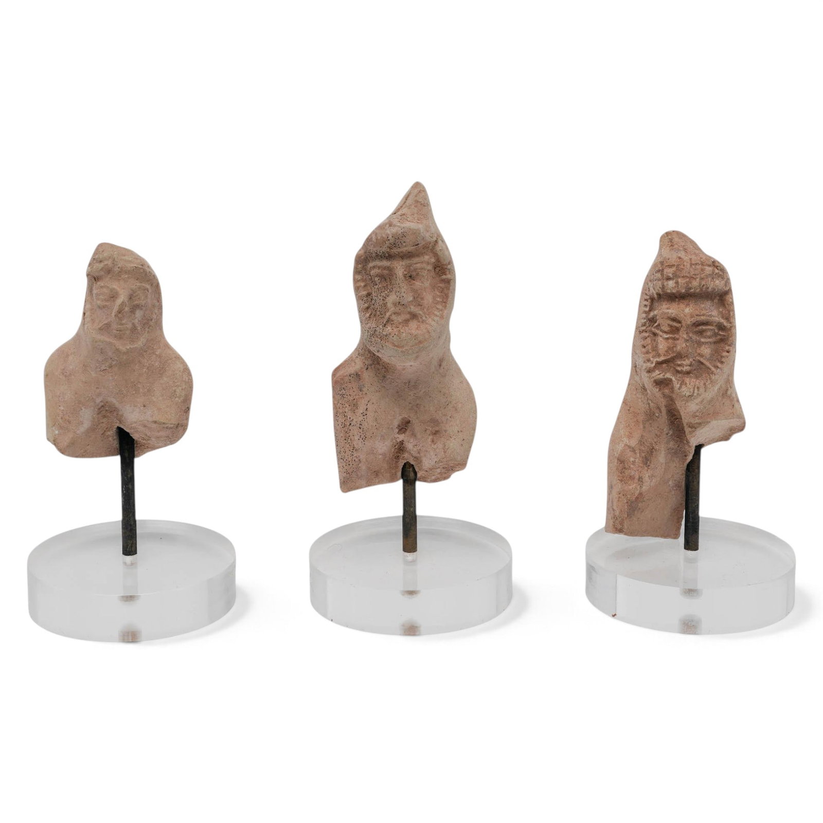 (3 pc) Ancient Persian Terracotta Heads (1 of 6)