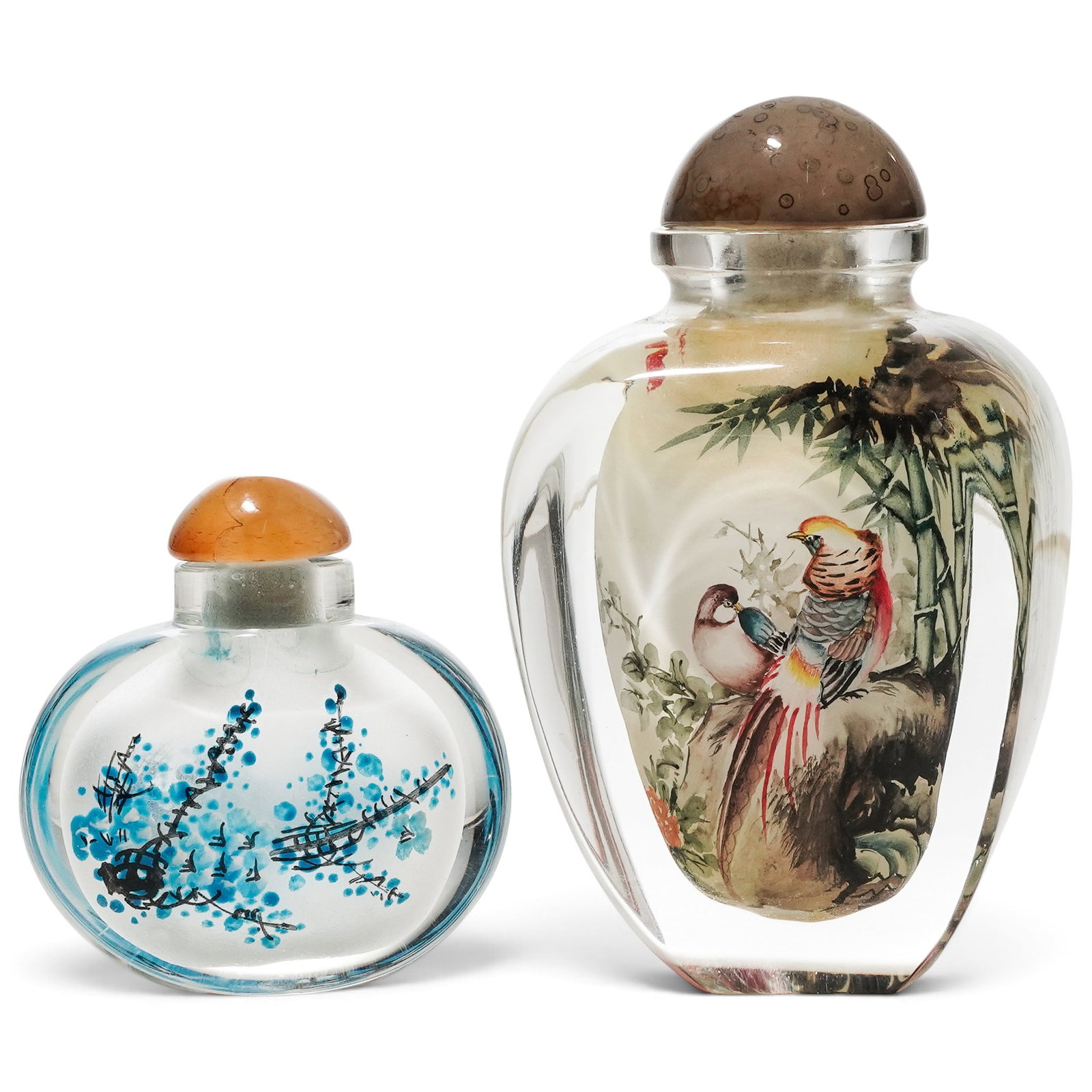 (2 Pc) Chinese Inside-Painted Snuff Bottles (1 of 7)