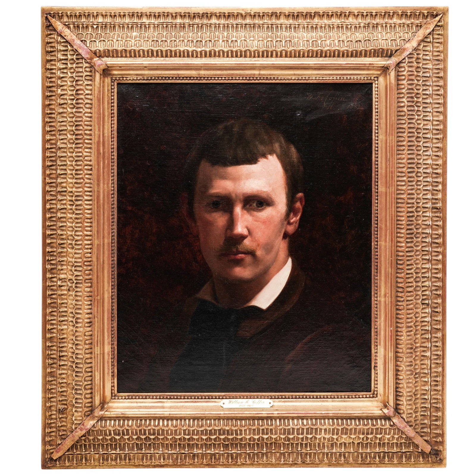 William A. Coffin (American, 1855-1925) Self Portrait, Oil on Canvas (1 of 4)