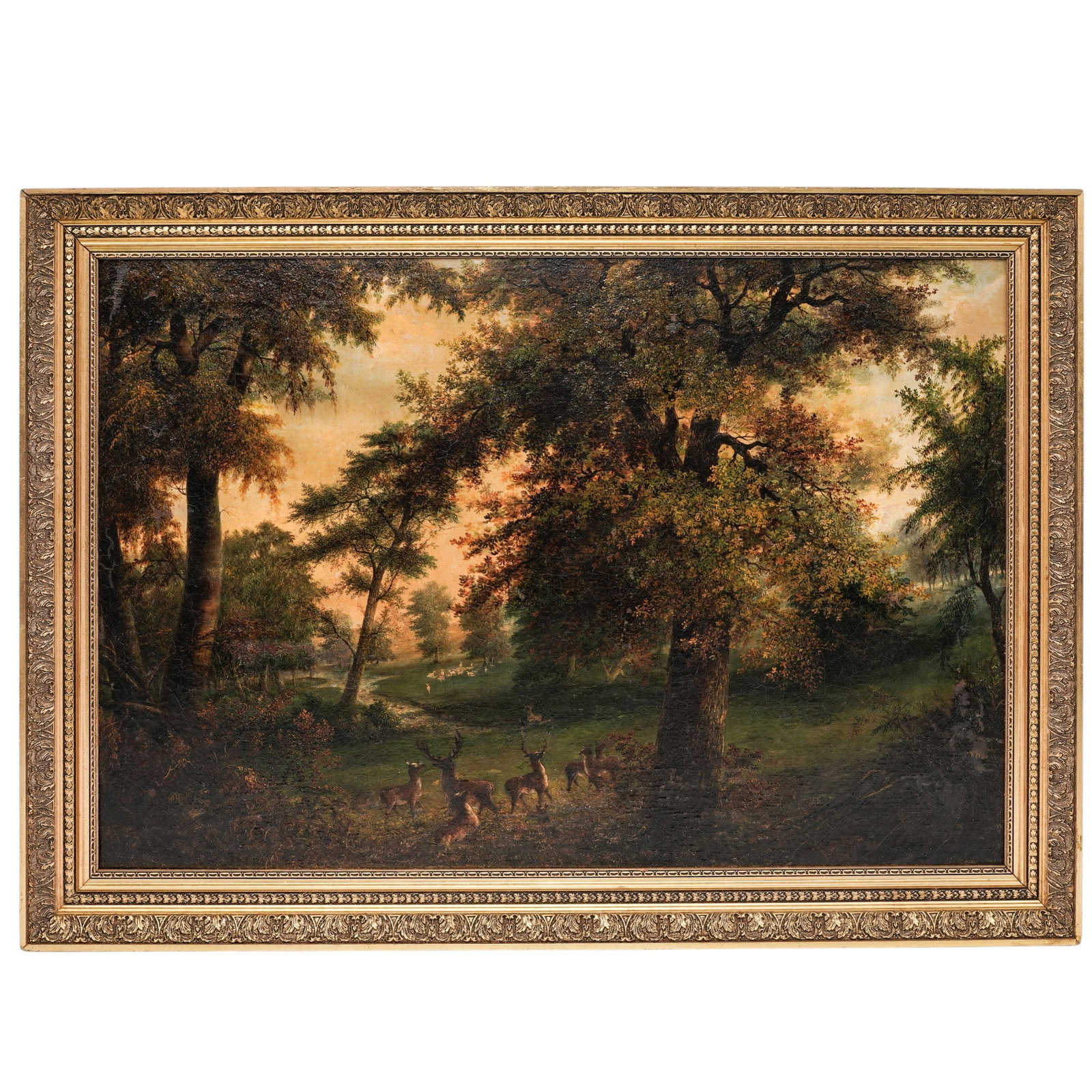 Antique German School Woodland Landscape, Oil on Panel (1 of 3)