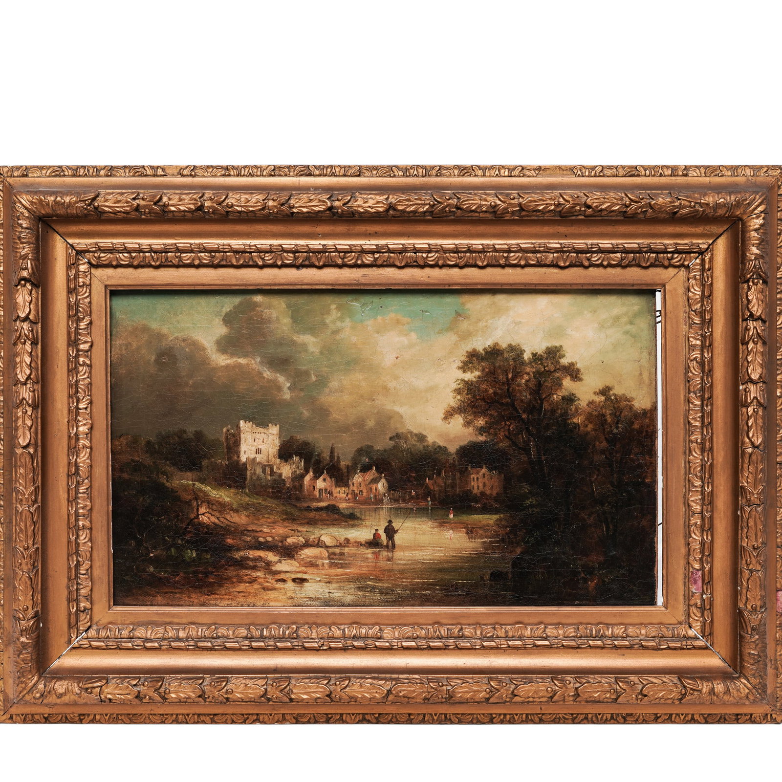 19th Cent. Norwich School Landscape Oil On Canvas Painting (1 of 4)