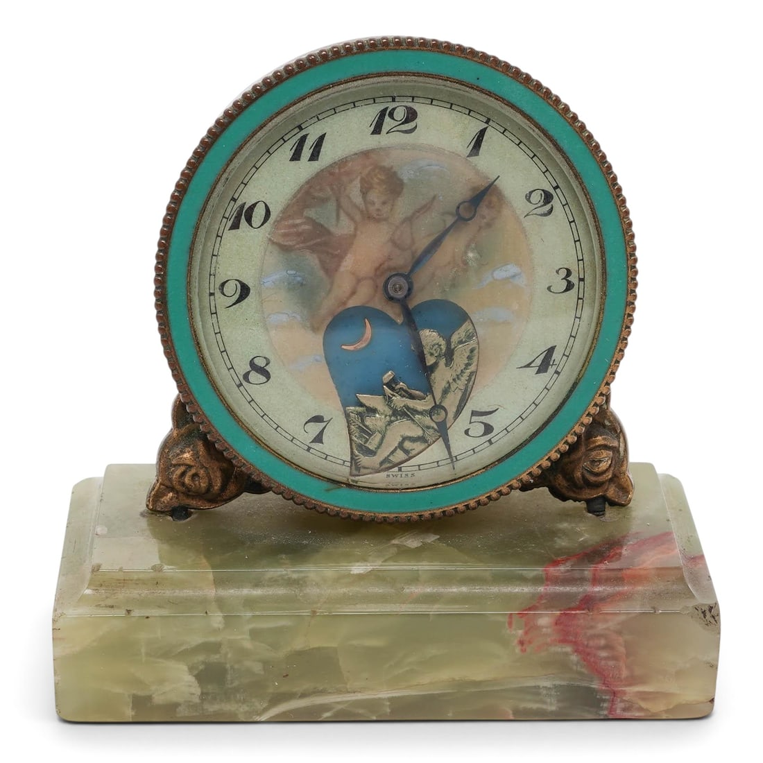 Didisheim-Goldschmidt Fils & Cie Le Petit Forgeron Boudoir Clock: Didisheim-Goldschmidt Fils & Cie Le Petit Forgeron Boudoir Clock c.1900–1920s, Swiss Crafted in Switzerland during the early 20th century (circa 1900–1920s), utilizing movements made by