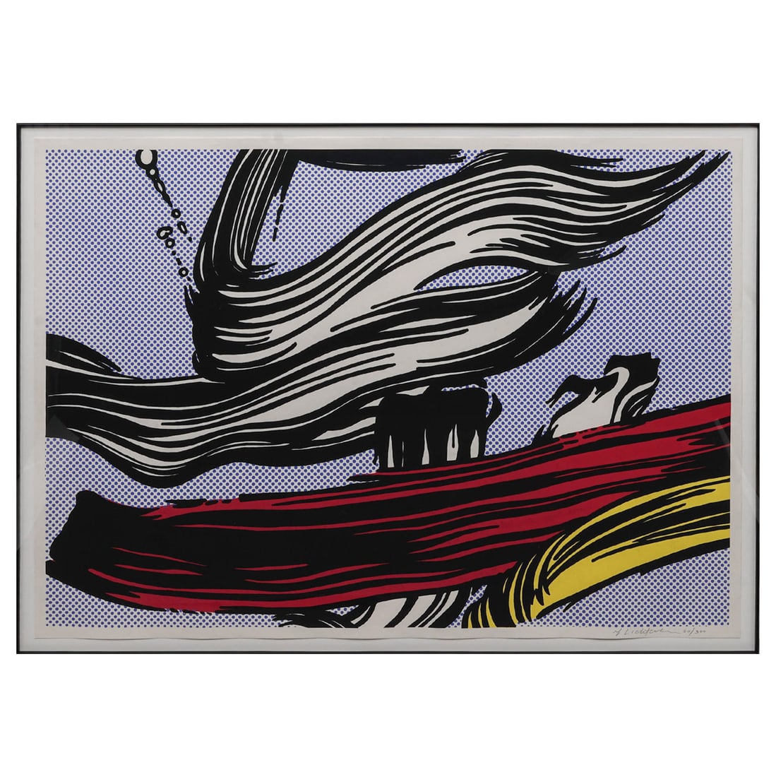 Roy Lichtenstein (American, 1923-1997) ‘Brushstrokes’ Screenprint (1 of 6)