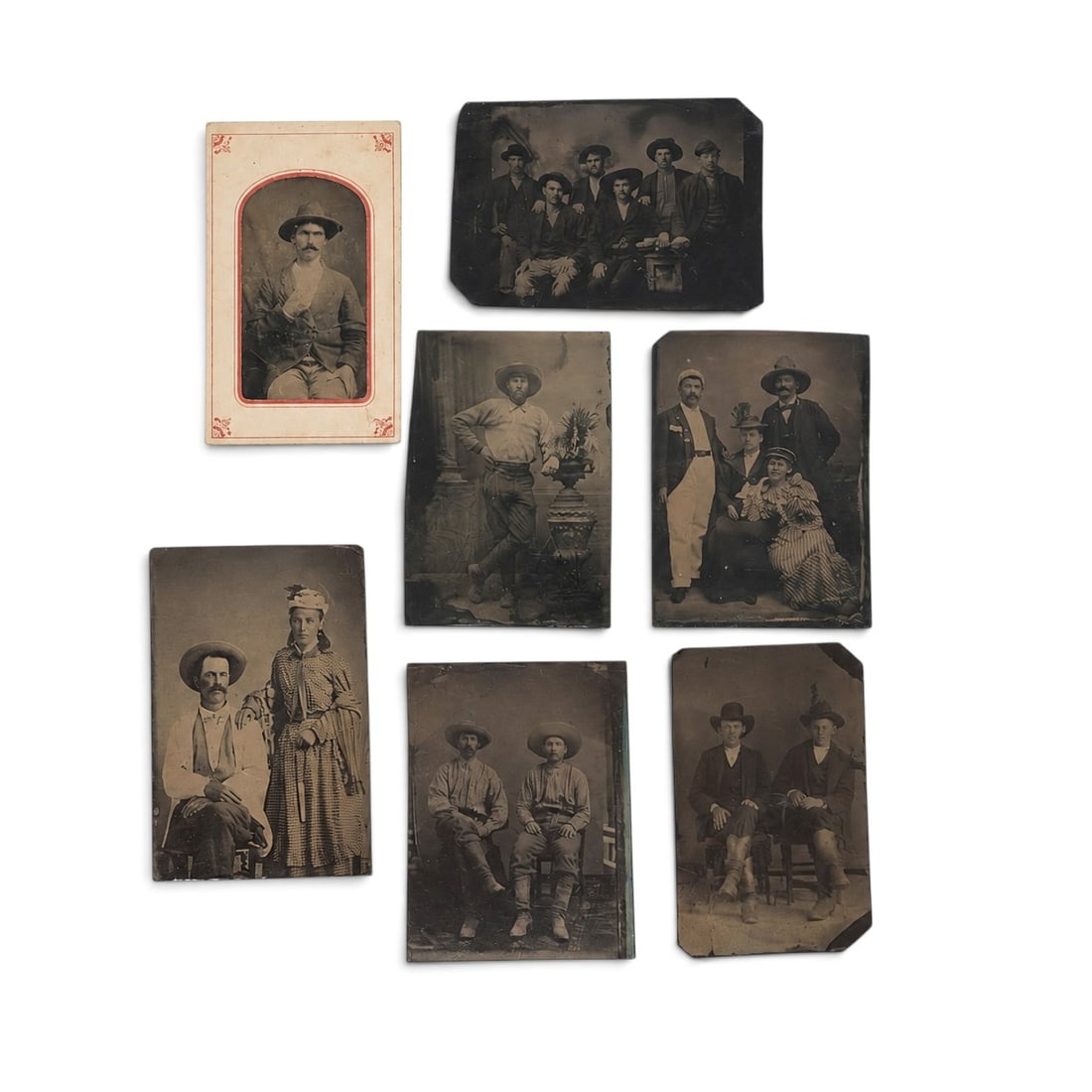 (7 pc) Antique Tintype Photographs (1 of 8)