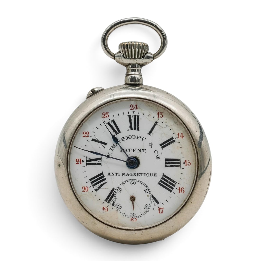W. Roskopf & Cie Swiss Mechanical Pocket Watch: W. Roskopf & Cie Swiss Mechanical Pocket Watch c. 1867, Swiss This antique timepiece is a mechanical pocket watch by "W. Roskopf & Cie" dating from the early 20th century. Originally designed in 1867 