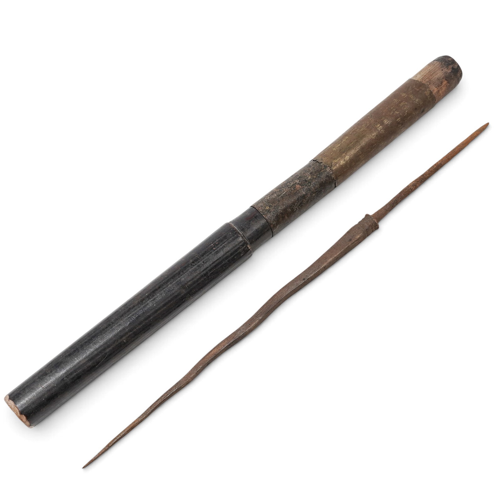 19th Cent. Indonesian Javanese Spearhead Tombak: 19th Cent. Indonesian Javanese Spearhead Tombak 19th Cent. Indonesian Known locally as a tombak, this is a traditional, elite Indonesian spearhead. In Indonesian martial culture, particularly on Java