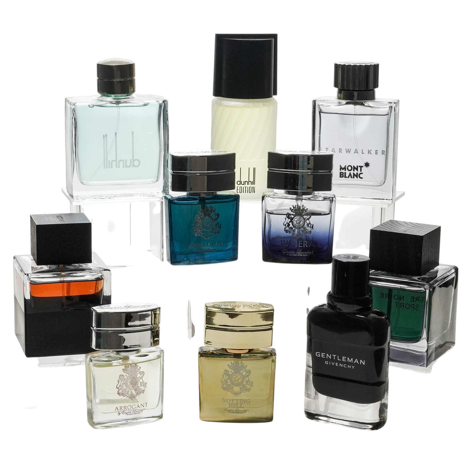 (10 Pc) Perfume Collection (Montblanc, Lalique, Givenchy, Dunhill) (1 of 4)