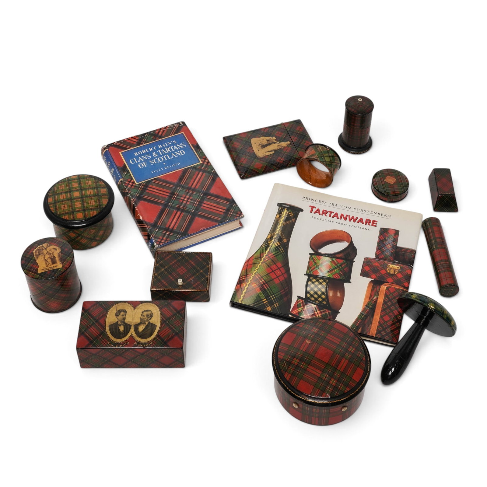 (14 pc) Collection of Scottish Tartanware & Two Books (1 of 13)