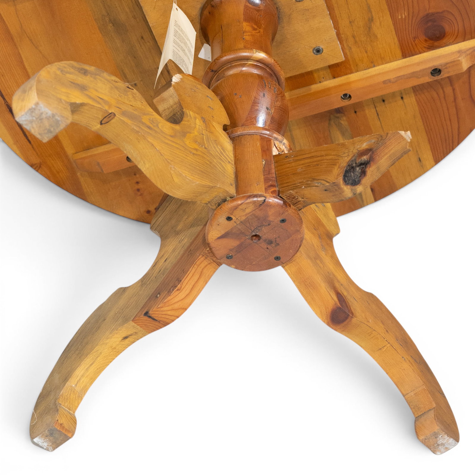 Ralph Lauren Rustic Pedestal Table - 4