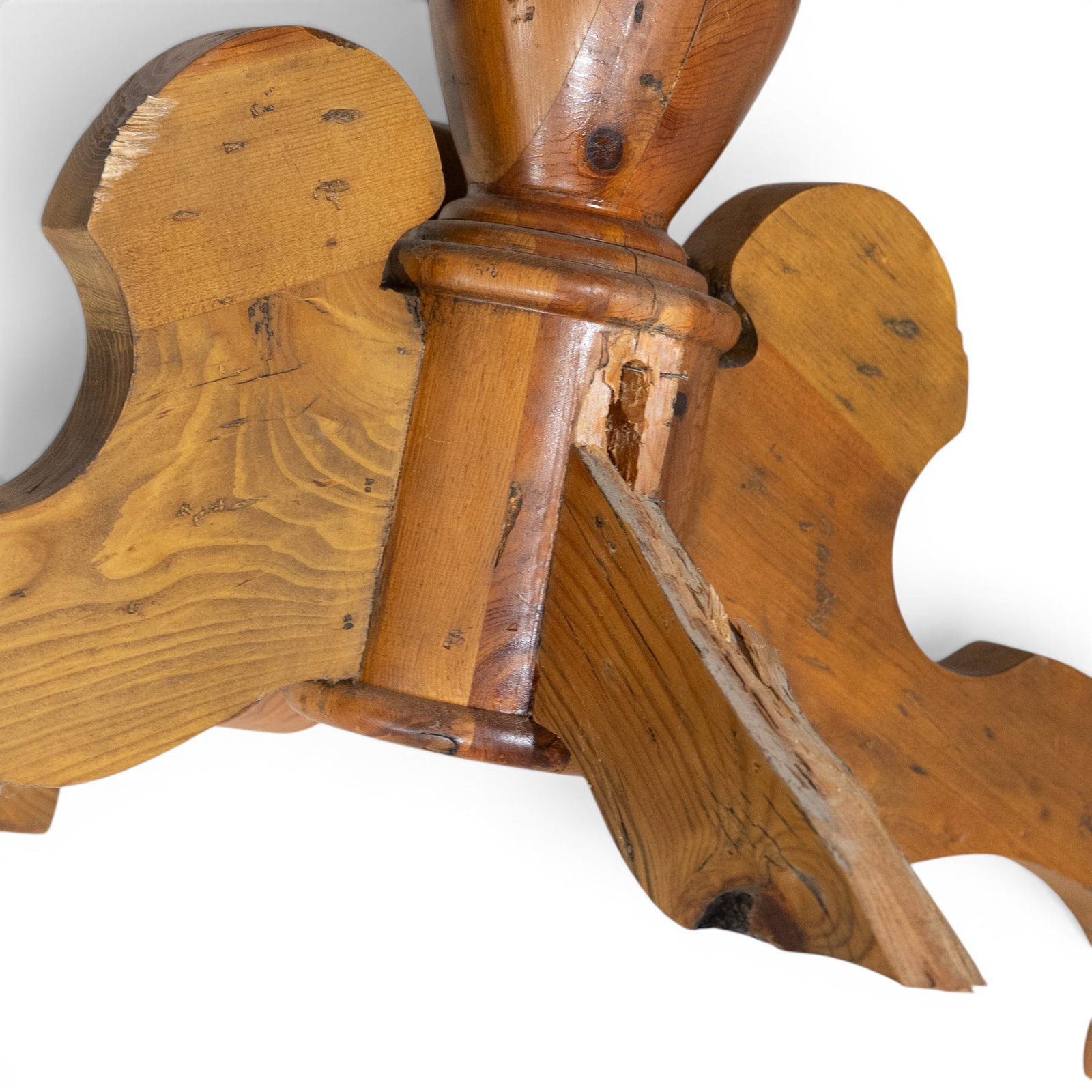 Ralph Lauren Rustic Pedestal Table - 7