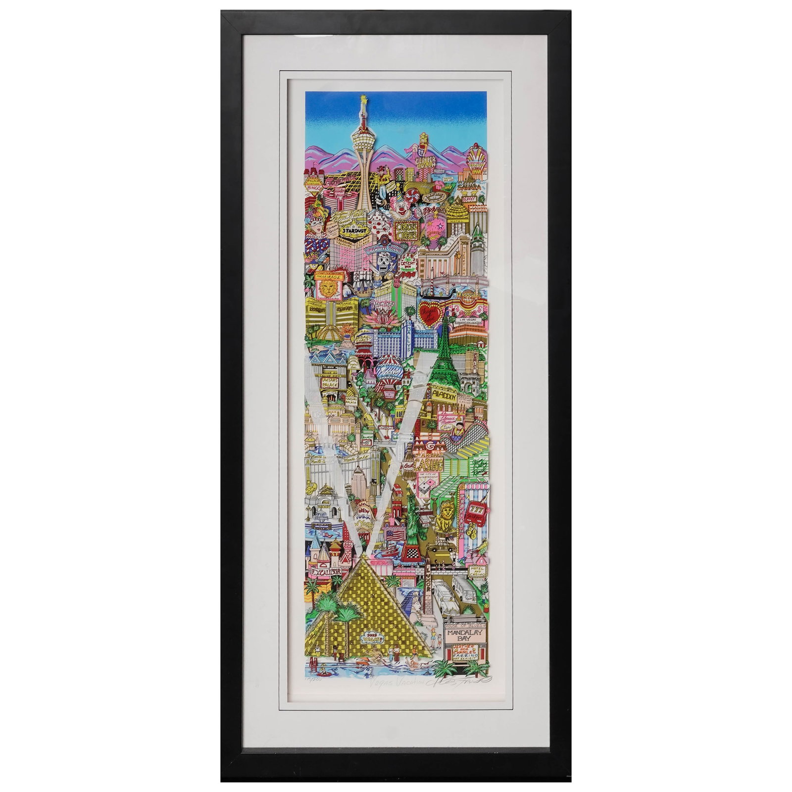 Charles Fazzino (American b. 1955) 3D Mixed-Media Serigraph "Vegas Vacation" (1 of 6)