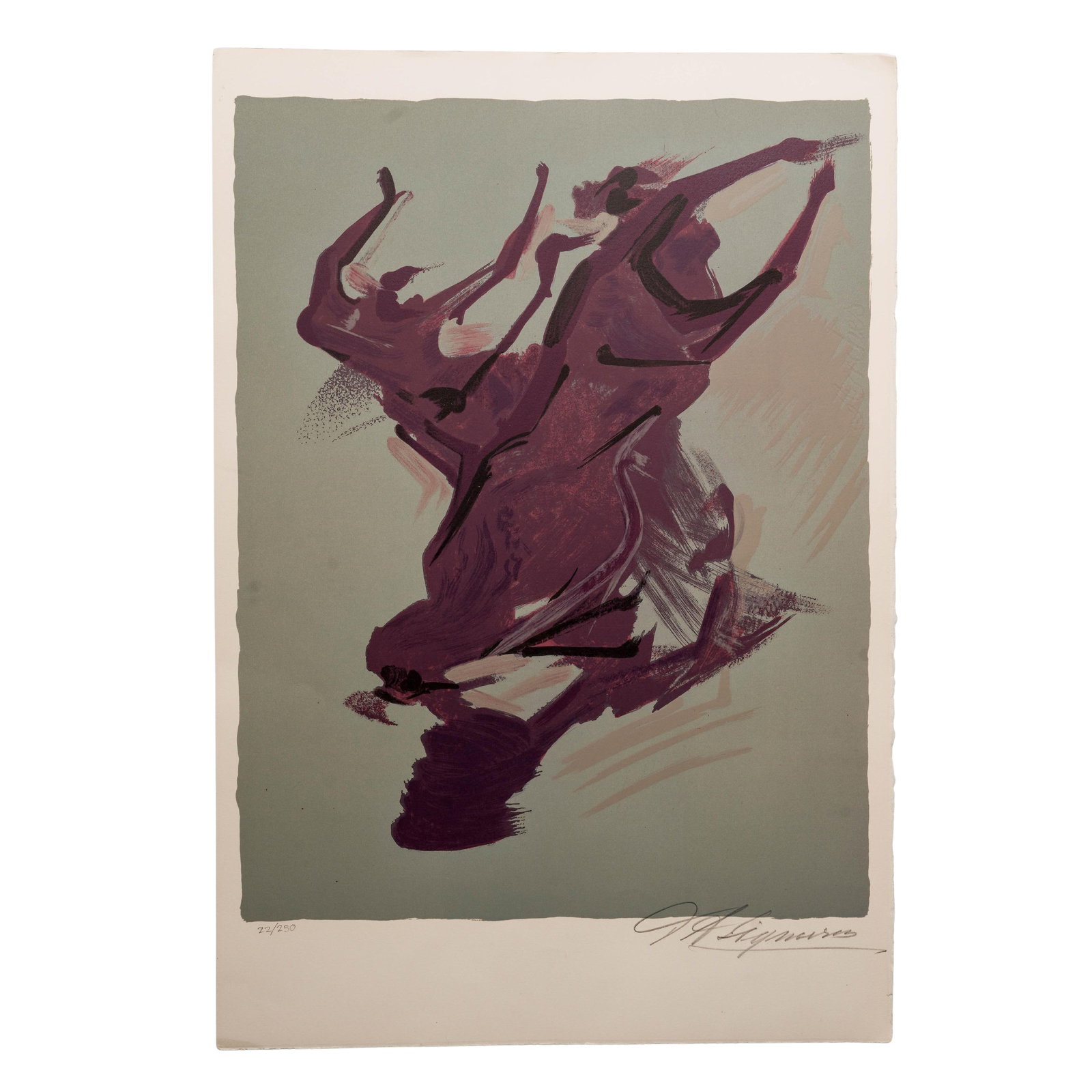 David Alfaro Siqueiros (Mexican, 1896–1974) Color lithograph on Arches Paper (1 of 5)